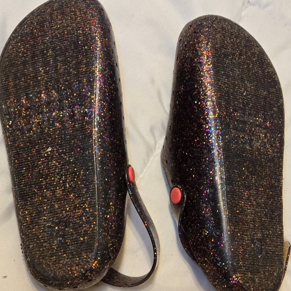 Mini Melissa Babouche Glitter Sz 11 Sparkle Clogs Cute Comfort School Party Gift - Picture 4 of 6